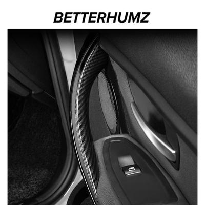 Для BMW F30 F32 2013- Наклейка на внутреннюю дверную панель из АБС-пластика с отделкой из углеродного волокна, накладка, отделка Performance, аксессуары для тюнинга интерьера автомобиля