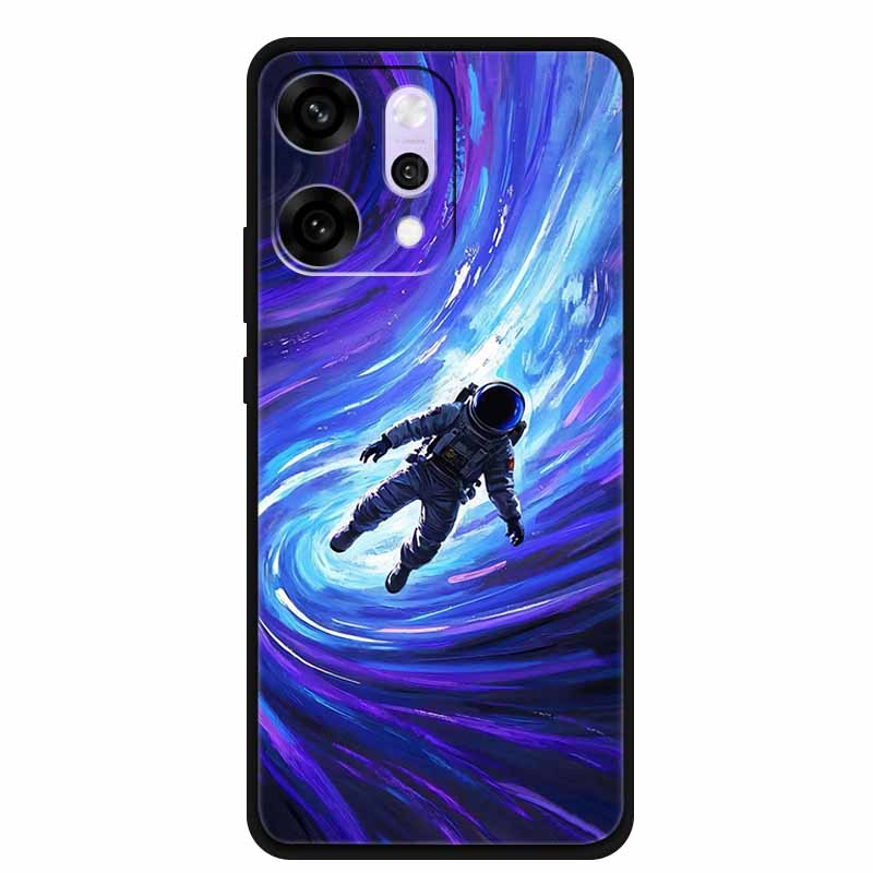 Мультяшный чехол для OPPO Reno 14 Pro, мягкий силиконовый чехол для телефона, Funda для OPPO Reno14Pro, черный ТПУ, защитный бампер, задняя крышка, мраморный, Para