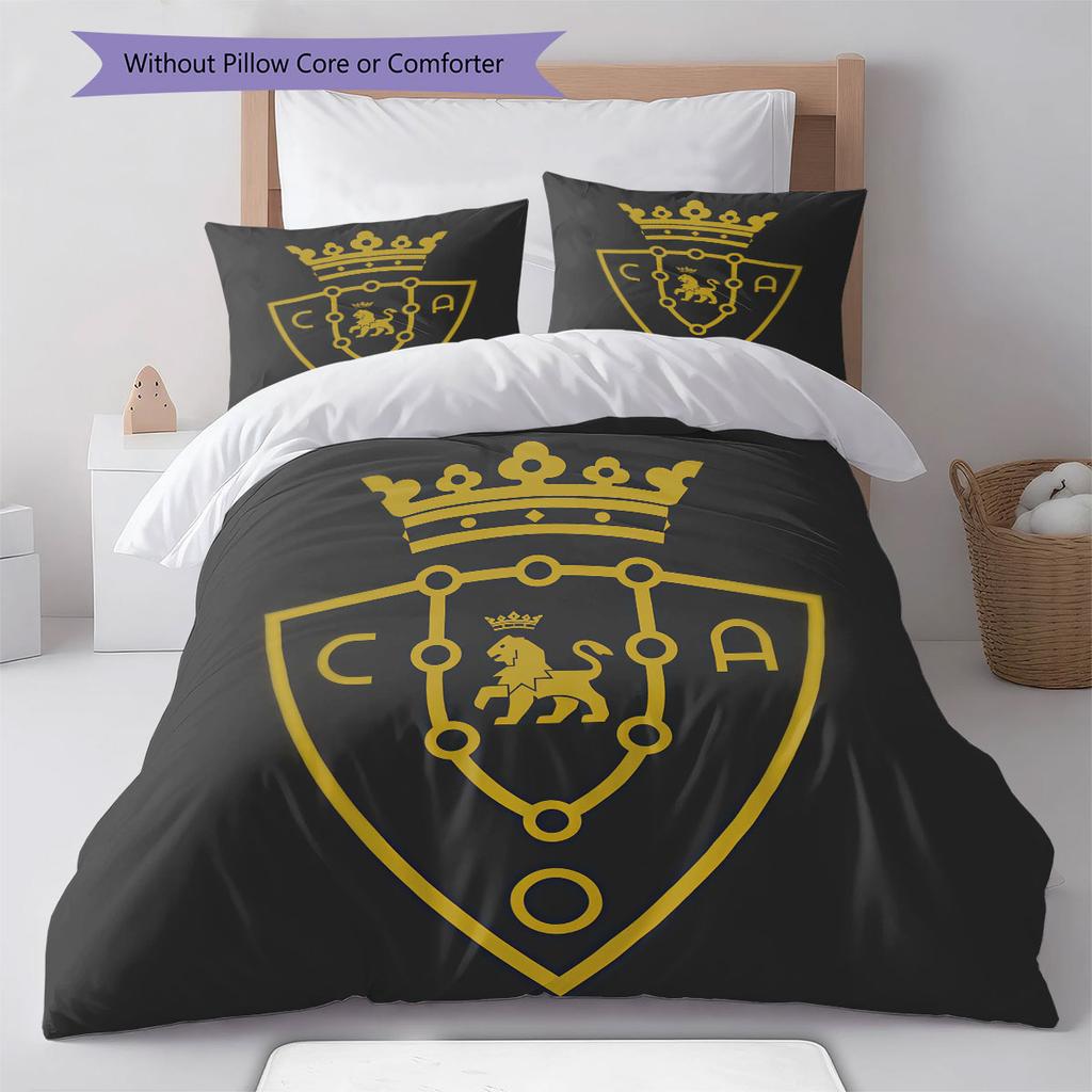 Osasuna Force Bedding Quilt Set Quilt Cover Pillowcase Home Decoration Birthday Gift (1 * duvet cover + 2 * pillowcase, without core)