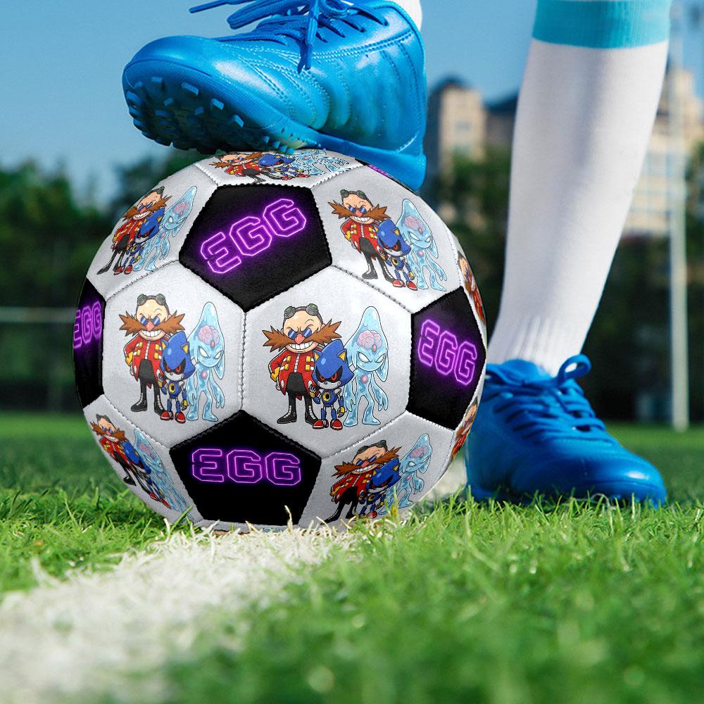 1pc Sonic the Hedgehog Soccer Ball Size 5 Indoor Soccer Ball Fashion Colorful Backyard Game - Great For Sports Fans Gift HE54