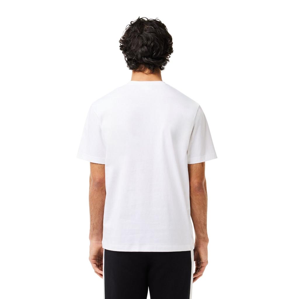 Lacoste Mens Contrast Cotton Badge T-Shirt