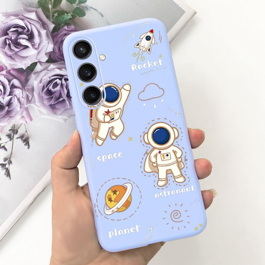 Чехол для Samsung Galaxy S23 FE S23+ Милый чехол-бампер с мультяшным динозавром из мягкого ТПУ для Samsung S23 Plus S 23 Ultra S23FE