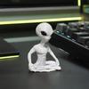 3D-печатная модель инопланетянина Забавная статуэтка инопланетянина для йоги и медитации Для комнаты для йоги 1 шт.