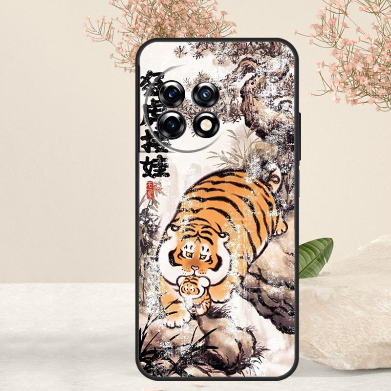 Мультяшный Толстый Тигр Чехол Для OnePlus 15 R 13T 13 13R 12 12R 11 10R 10T 10 Pro Nord 5 CE 4 2 3 Lite N20 N30 Обложка