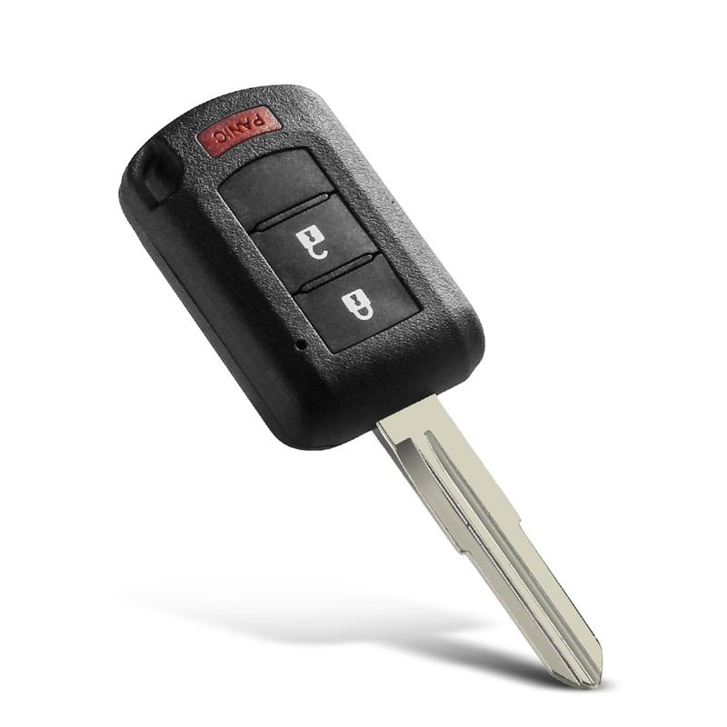 KEYYOU 10Pcs For Mitsubishi Eclipse Outlander Mirage lancer 2016- 2/3/4 Buttons Car Key Shell Fob Case MIT11R Blade Housing