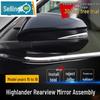 Совместимый узел зеркала заднего вида для Toyota Highlander 2015-2018: Полный комплект для функций заднего хода и светоотражения