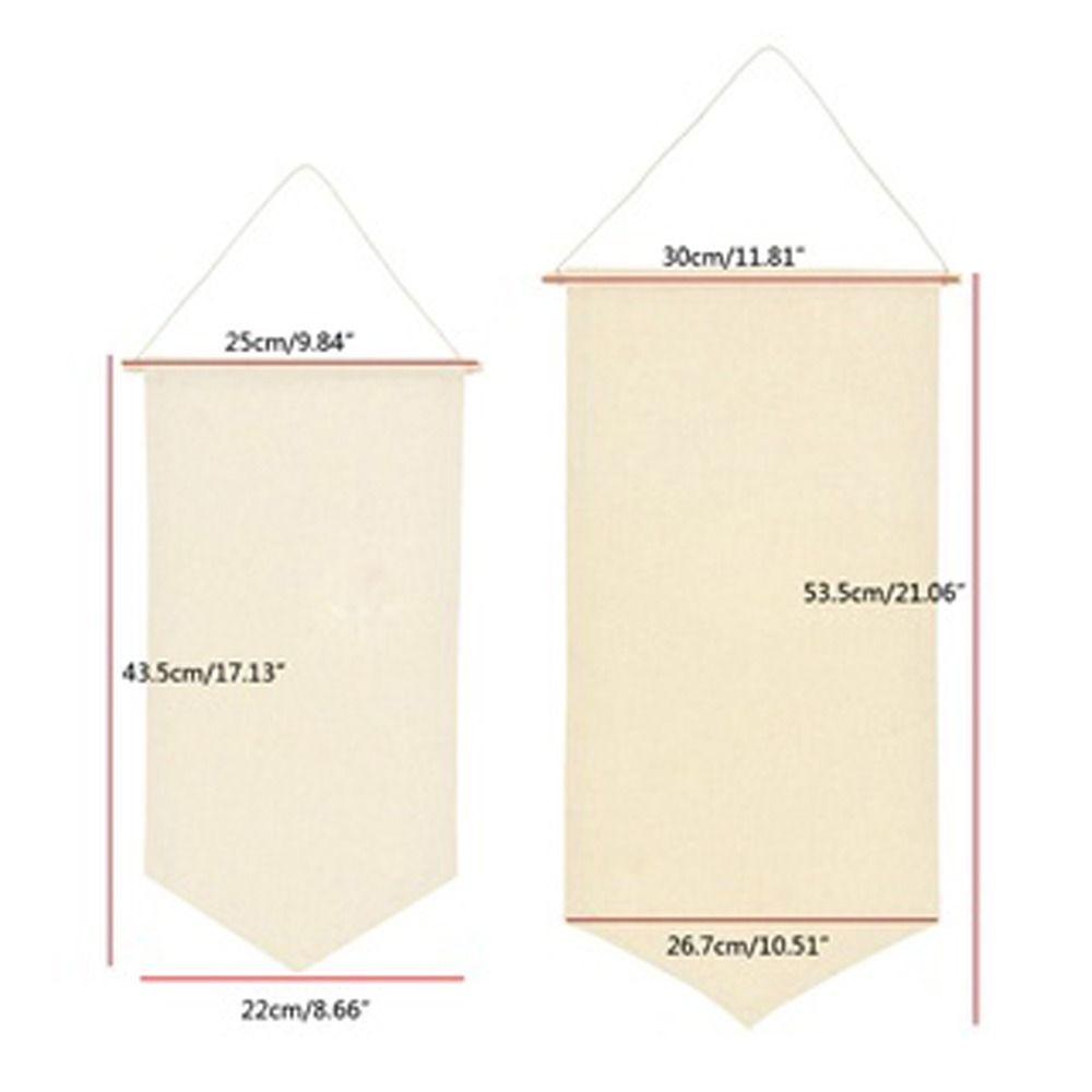Nordic Ins Style Blank Canvas Hanging Decor Room Decoration Brooch Display Flag Pin Badge Holder