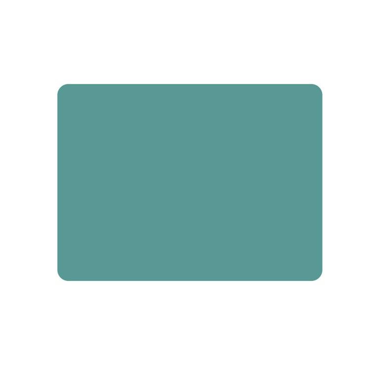 Heat-resistant silicone placemat, 40 cm x 30 cm, Dark green1 piece.
