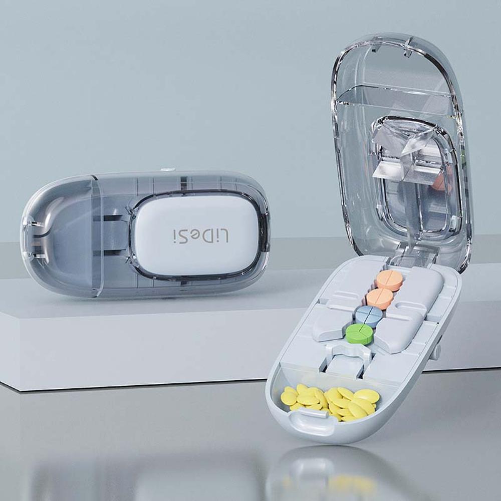 2/3/4 Parts Pill Cutter Adjustable Quartering Pill Divider Pill Splitter for Small or Large Pills