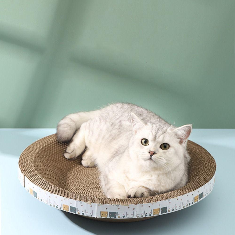 Износостойкая кошачья гофрированная когтеточка круглая когтеточка для кошек защита мебели