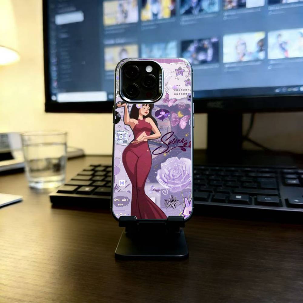 Чехол для телефона Selena Quintanilla для iPhone 17,16,15,14,13,12,11 Plus,Pro Max,XS,Красочный серебристый чехол для телефона Funda Cover