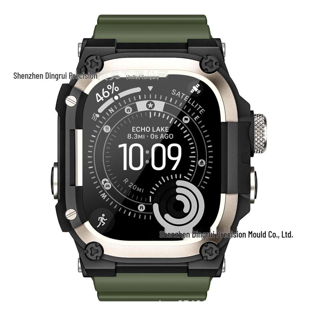 49-миллиметровый металлический силиконовый модный ремешок Frogman для Apple Watch Series 11