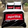 Постельное белье с принтом мотоциклов Aprilia Изысканный набор постельных принадлежностей Комплект с пододеяльником Комплект с одеялом Постельное белье Роскошный подарок на день рождения