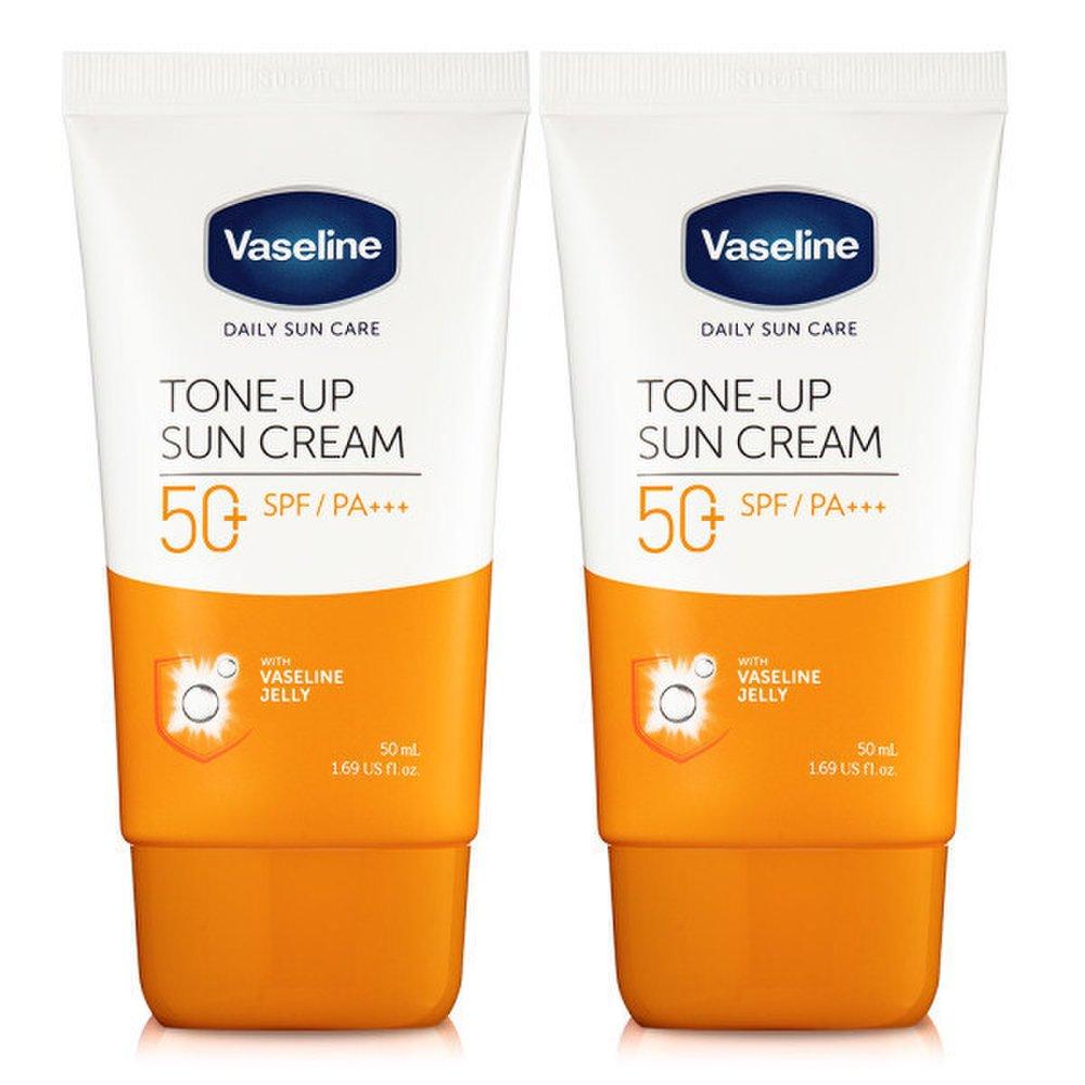 Vaseline Солнцезащитный крем SPF50+ PA+++ 2 штуки ежедневный тонирующий солнцезащитный крем