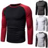 New Casual Fashion Streetwear Long Sleeve T-shirt Men Woman Fitness Raglan Sleeves Tee Shirt Male Tops Spring Autumn Clothing