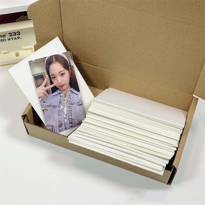 10/20 шт. A7 белая картонная карта защита из маленькой упаковки для карт плотная картонная упаковка офисные принадлежности для стола