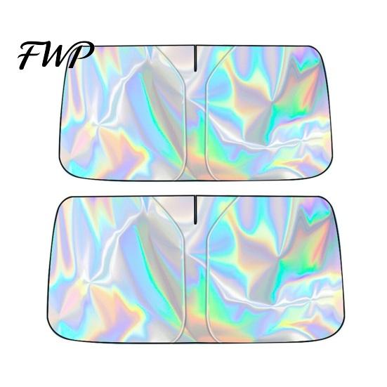 Heat Resistant Sunshade Car Windshield Sun Shade with Reflective Foil Foldable Heat-Resistant Portable Window UV Protection for Most Cars SUVs Summer