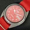 Б/У винтажные мужские часы SEIKO 5 AUTOMATIC 7S26A из Японии с красным циферблатом a433557-2 R117-a433557