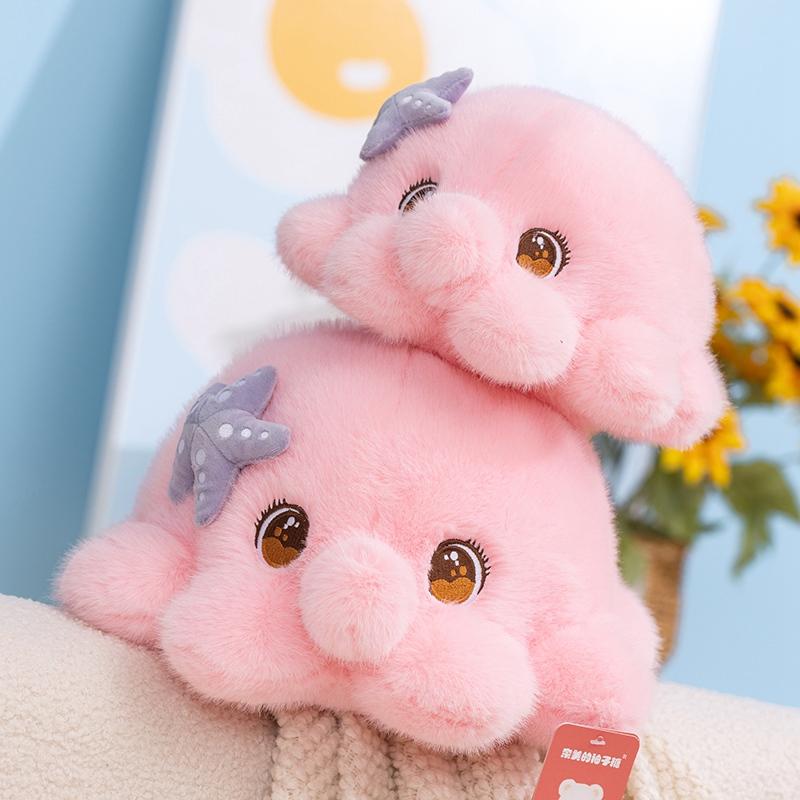 Милая плюшевая игрушка Осьминог Мягкая набивная кукла Морское животное Мультяшный стиль Осьминог Подушка-обнимашка Спутник для сна Прекрасный подарок на день рождения