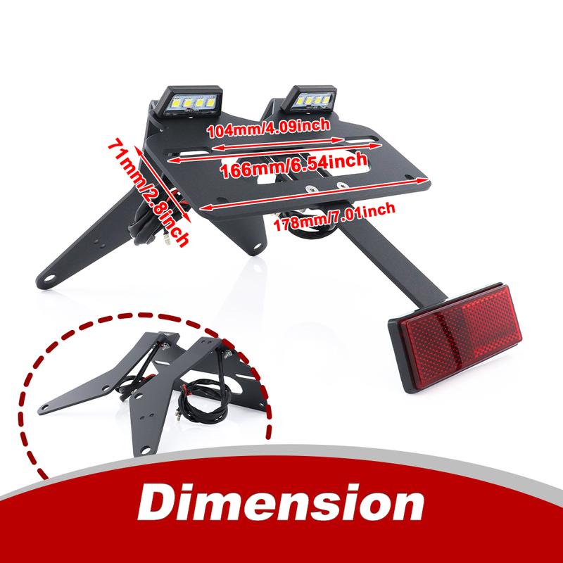 Rear Tail Tidy Fender Eliminator Kit Fit For Yamaha TMAX 530 T-MAX 2012 2013 2014 2015 2016 License Plate Holder Bracket