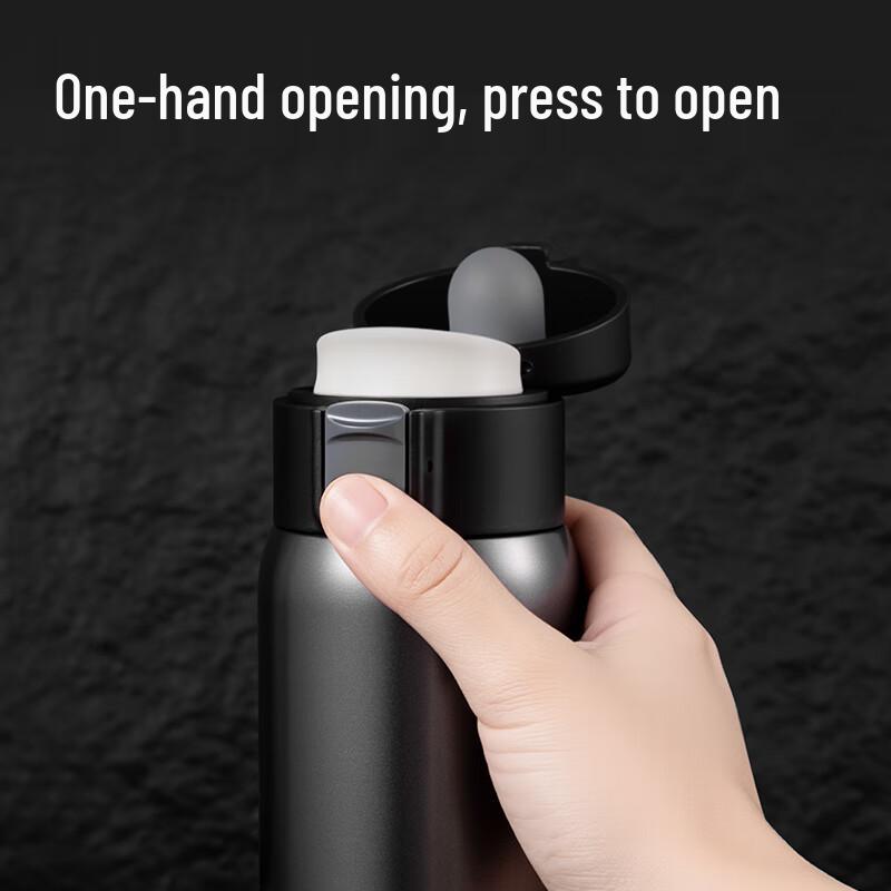 Deli LL625 316 Stainless Steel Insulated Mug with Pop-up Lid