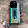 Крутой ретро-чехол-кассета для iPhone 17 16 15 14 13 12 11 Серии Pro Max Plus Двойная защита