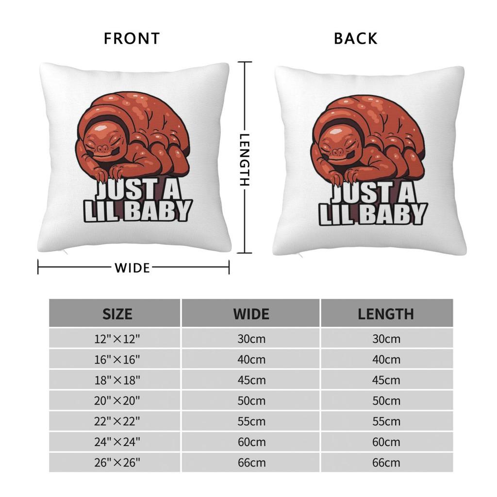 Trimmings Is Just A Baby Square Pillowcase Polyester Linen Velvet Pattern Zip Decor Sofa Seater Cushion Cover