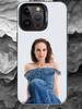 Чехол для телефона с Натали Портман Для iPhone 17 16 15 14 13 12 11 Pro Max Plus Серебристый Матовый Черный Чехол