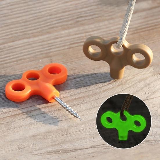 2 шт., трехпроушины с резьбой, заземленные якоря, сверхмощная нержавеющая сталь, кемпинг, пеший туризм, батутные палатки, ветрозащитная веревка, фиксирующая пряжка, земляные гвозди