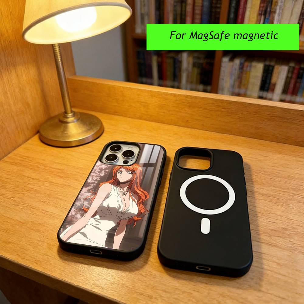 Anime B-Bleach O-Orihime Inoue Phone Case For iPhone17,16,15,14,13,12,11 Plus,Pro Magnetic For Magsafe Wireless Charging