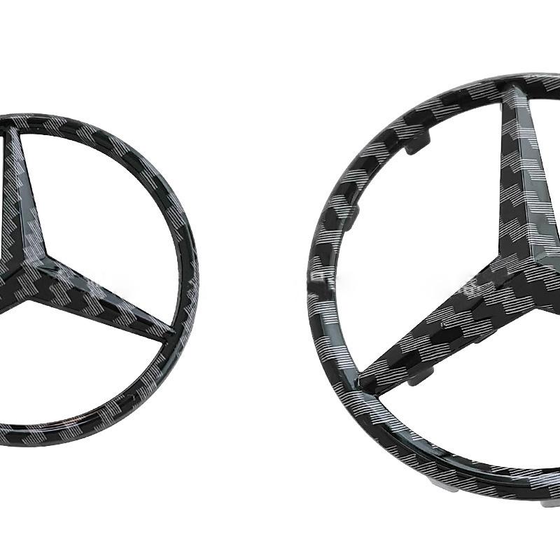 AAUX1 New 52/57mm ABS Car Steering Wheel Emblem Sticker Accessories Mercedes Benz AMG GLC CLA GLK W166 W203 W206 W246 W176 W177 W205