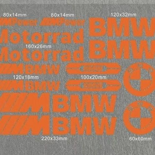 Vinyl Sticker Logo For BMW E93 F10 F20 F30 F40 F15 F25 F26 F31 F49 F86 M3 M5 X3 x1 e46 M Motorcycle Tank Helmet Car Bike Decal blhn58