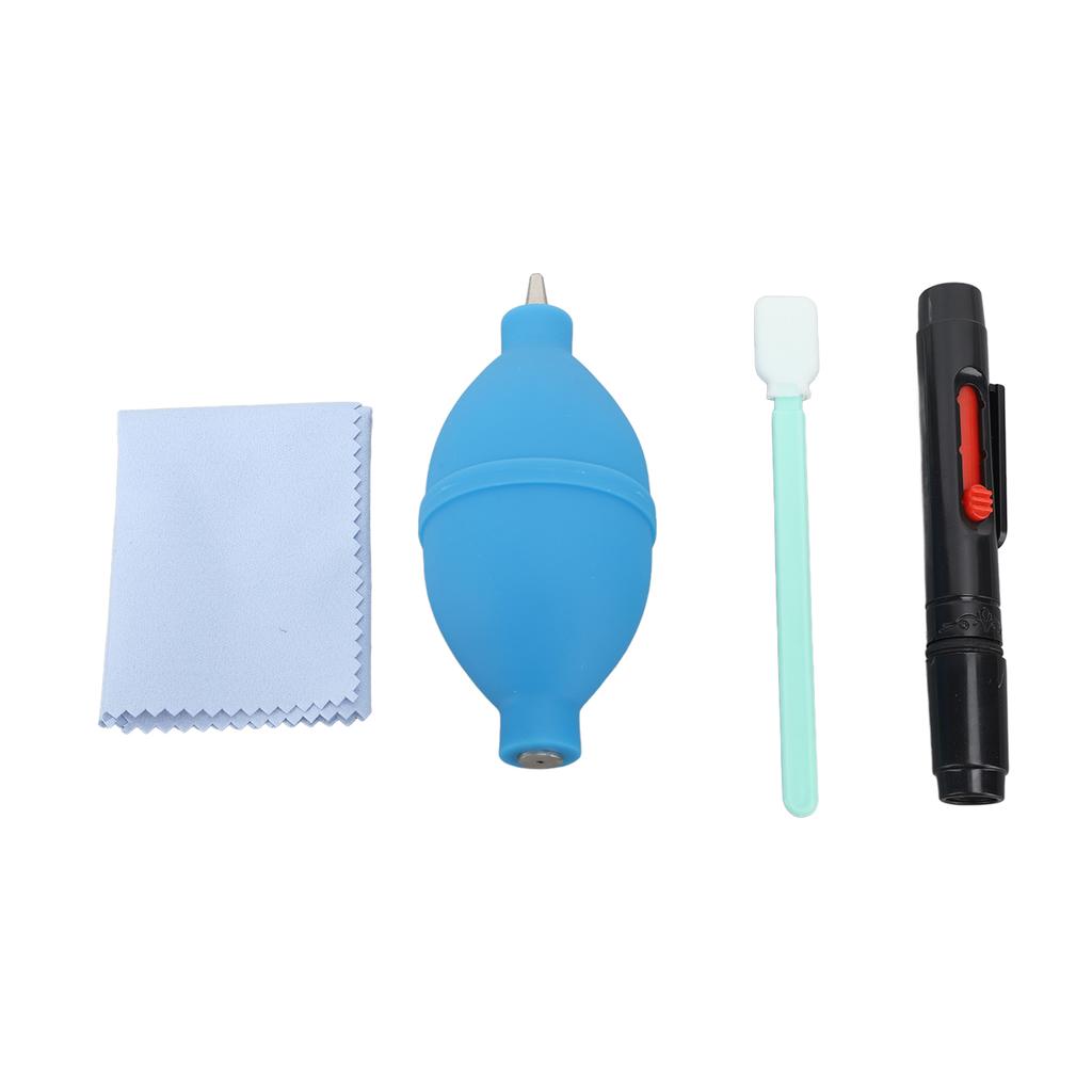 4 in 1 Camera Cleaning Kit Jelly Pen Air Blower Cleaning Cloth Cleaning Pen for Digital Cameras DSLR Cameras Mobile