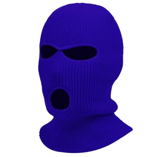 1Pc Embroidery Balaclava Face Mask 3-Hole for Cold Weather Winter Ski Mask for Men and Women Thermal Cycling Mask Christmas Gift
