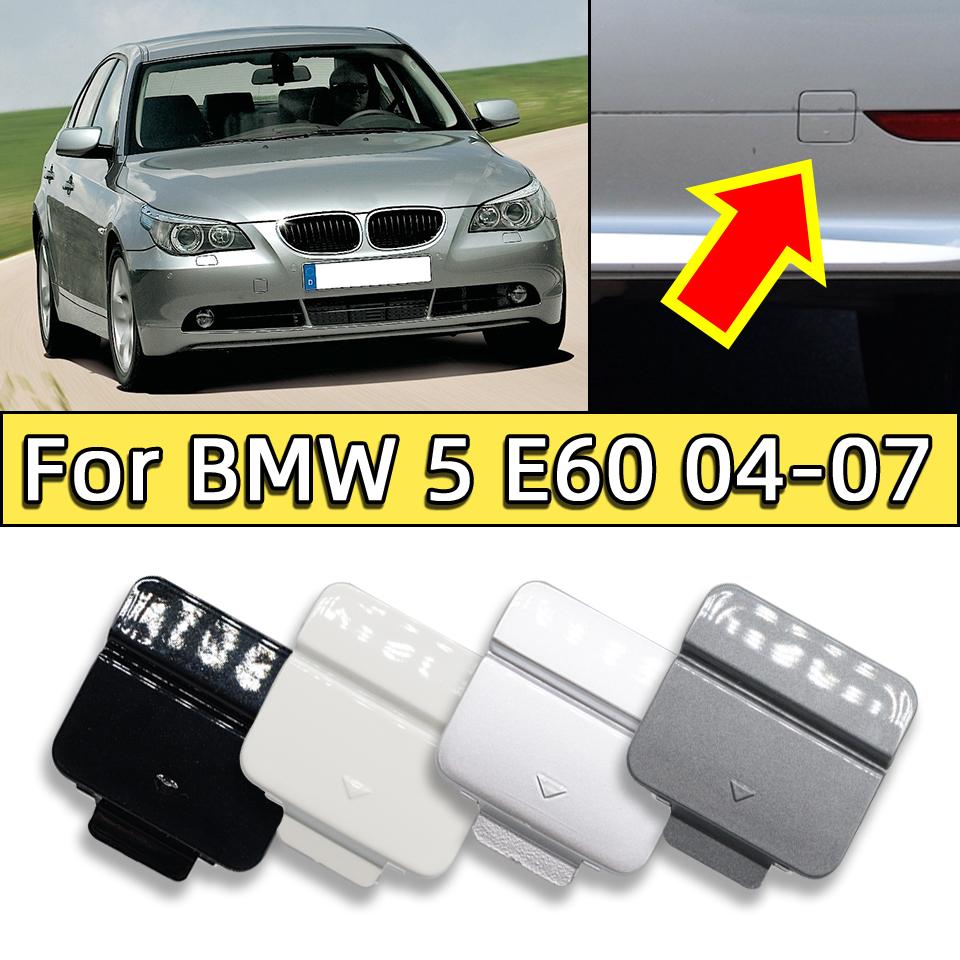 For BMW 5 Series E60 525i 528i 530i 535i 545i 2004-2007 51127119151 Rear Bumper Towing Hook Cap Cover Hauling Painted