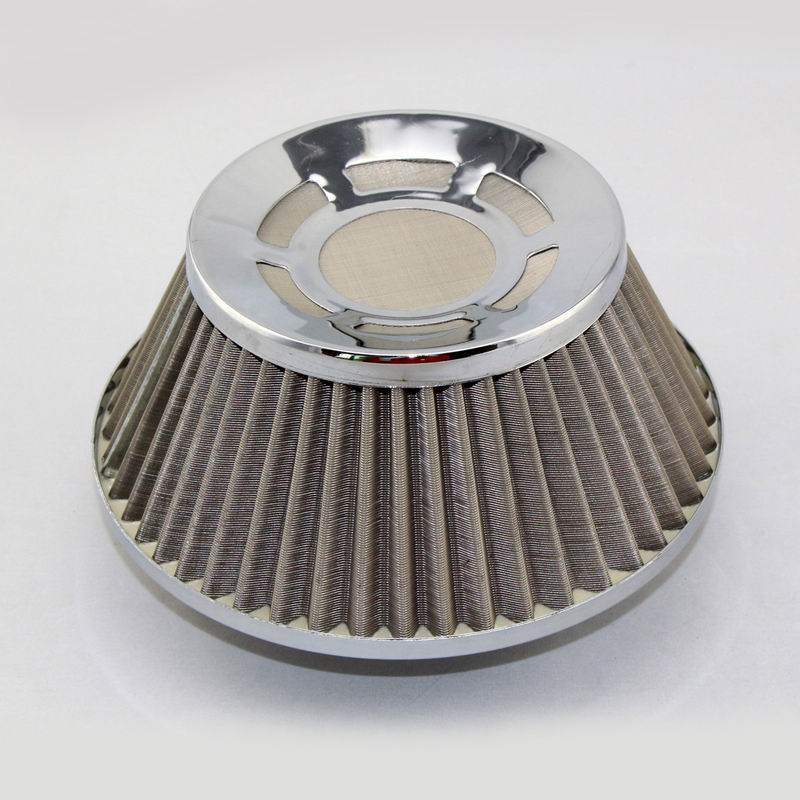 3 inch Stainless Steel Cold Air Filter 76mm Car Cone Air Intake Filters Universal Sports High Power Flow Air Filter Auto Parts