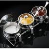 LISM Four-Compartment Seasoning Jar Set