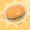 2/3/6 Grid Hamburger Pill Box Sealed Mini Hamburger Storage Case  Elderly