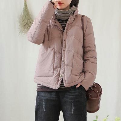 Легкая короткая куртка-пуховик женская зимняя новая белая утиная пуховая легкая и свободная корейская версия модная куртка-пуховик Tide