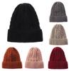 Цвет Зима Теплый Капот Повседневный Лыжные Шапки Толстый Флисовый Кепка Шерстяные Вязаные Шапочки