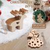 20/30PCS Blank Wood Discs Bulk With Holes For Crafts Centerpieces Unfinished Wooden Christmas Cutouts Ornaments To Paint