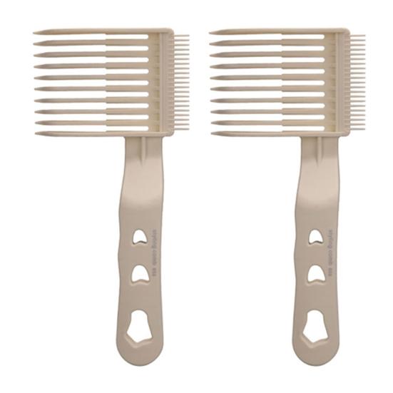 2 шт. парикмахерская расческа для стрижки волос, профессиональная позиционирующая, смешивающая, изогнутая, для домашнего салона, парикмахерская, мужская расческа для стрижки волос