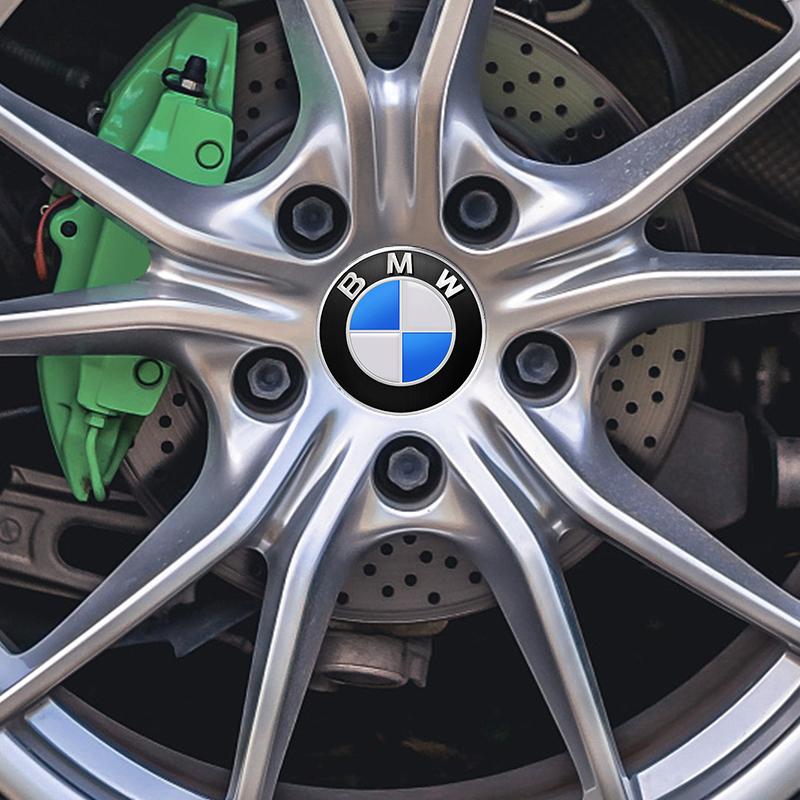 DECW8 4pcs 56/68mm Car Wheel Center Hub Cap Stickers for BMW M E46 E90 E60 F30 F10 E39 E36 F20 G30 G20 E87 E92 E91 E30