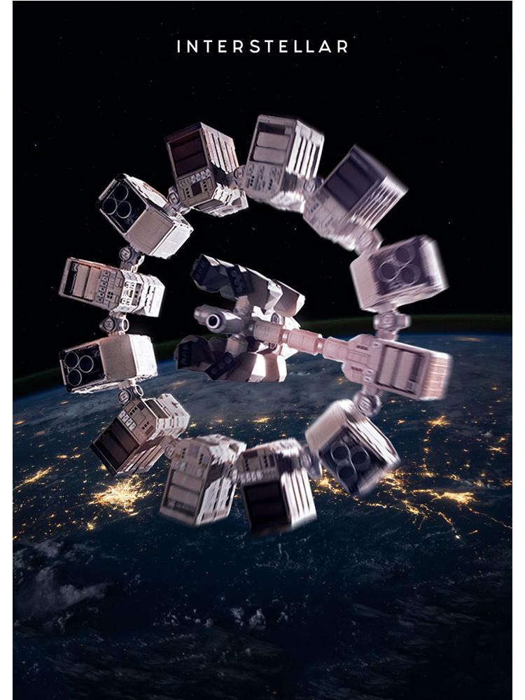 Классический научно-фантастический фильм «Интерстеллар» постер с печатью на холсте, персонажи фильма, винтажная настенная картина для гостиной, украшение дома