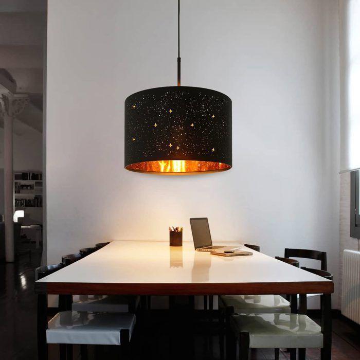 Suspension - NETTLIFE - Ø38CM - Noir - Métal - E27