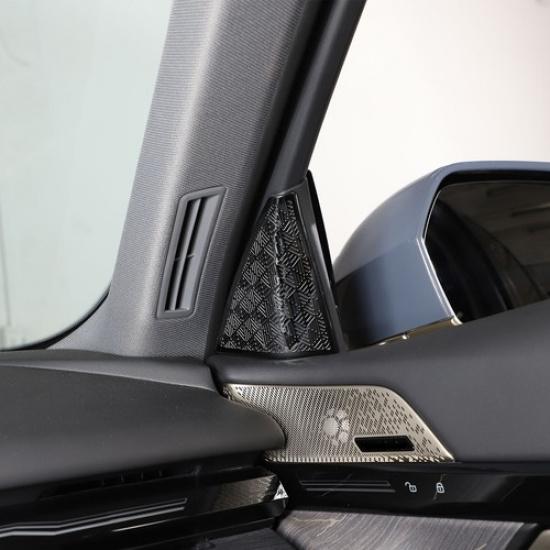 Черная накладка на решетку динамика передней стойки для твитеров BMW 5 серии G60 i5 2024+