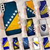 Чехол Funda с флагом Боснии и Герцеговины для Samsung Galaxy S25 Ultra S9 S10 S20 S21 S22 Plus S23 Ultra S24 FE Чехол для телефона