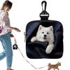 Cute Puppy Pattern Dog Treat Pouch Portable Snack Dispenser for Training, Pet Accessory for All Breeds & Outdoor Adventures