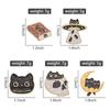 Cute Cats Enamel Pins Custom MOTHERFLUFFER Alien Cat Brooches Lapel Badges Cartoon Animal Jewelry Gift for Kids Friends