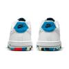 Nike Детские кроссовки Air Force 1 LV8 PS Swoosh Pack Белый Имперский-Синий Черный DM7598-100